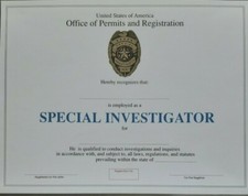 Bundeswehr Urkunde "Special Investigator" blanco!!