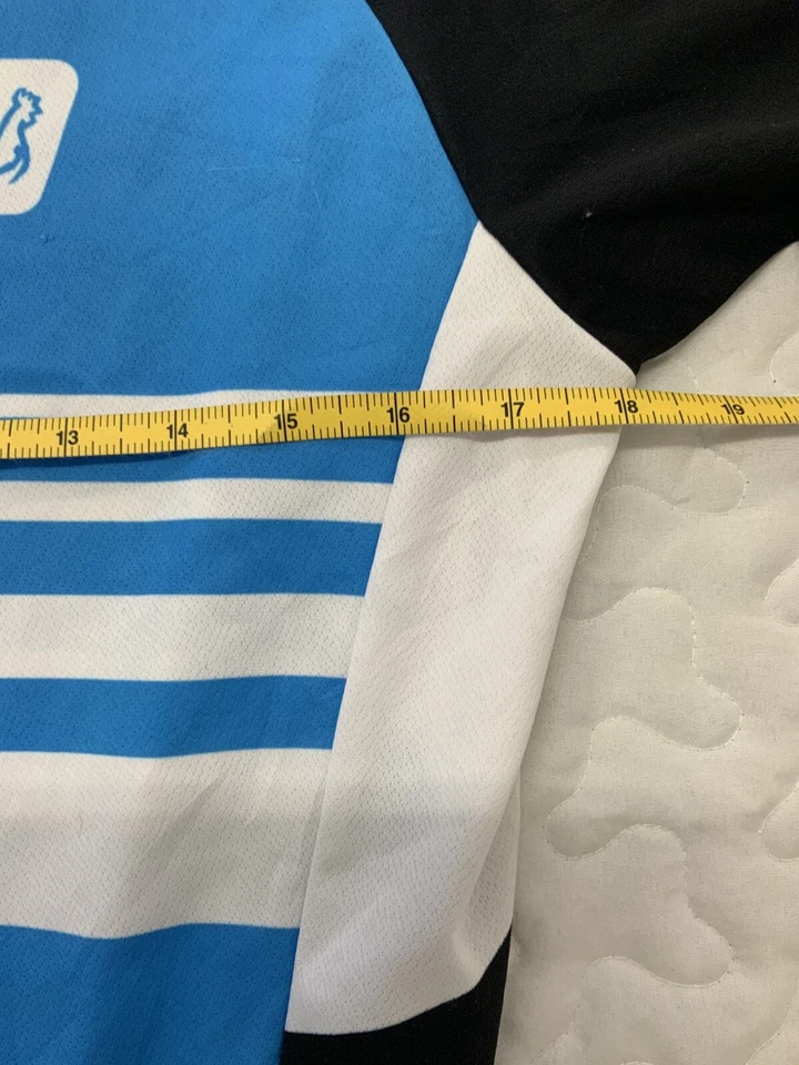 Camiseta de ciclismo De Marchi azul hecha en Italia talla M mediana Foto 4 de 4