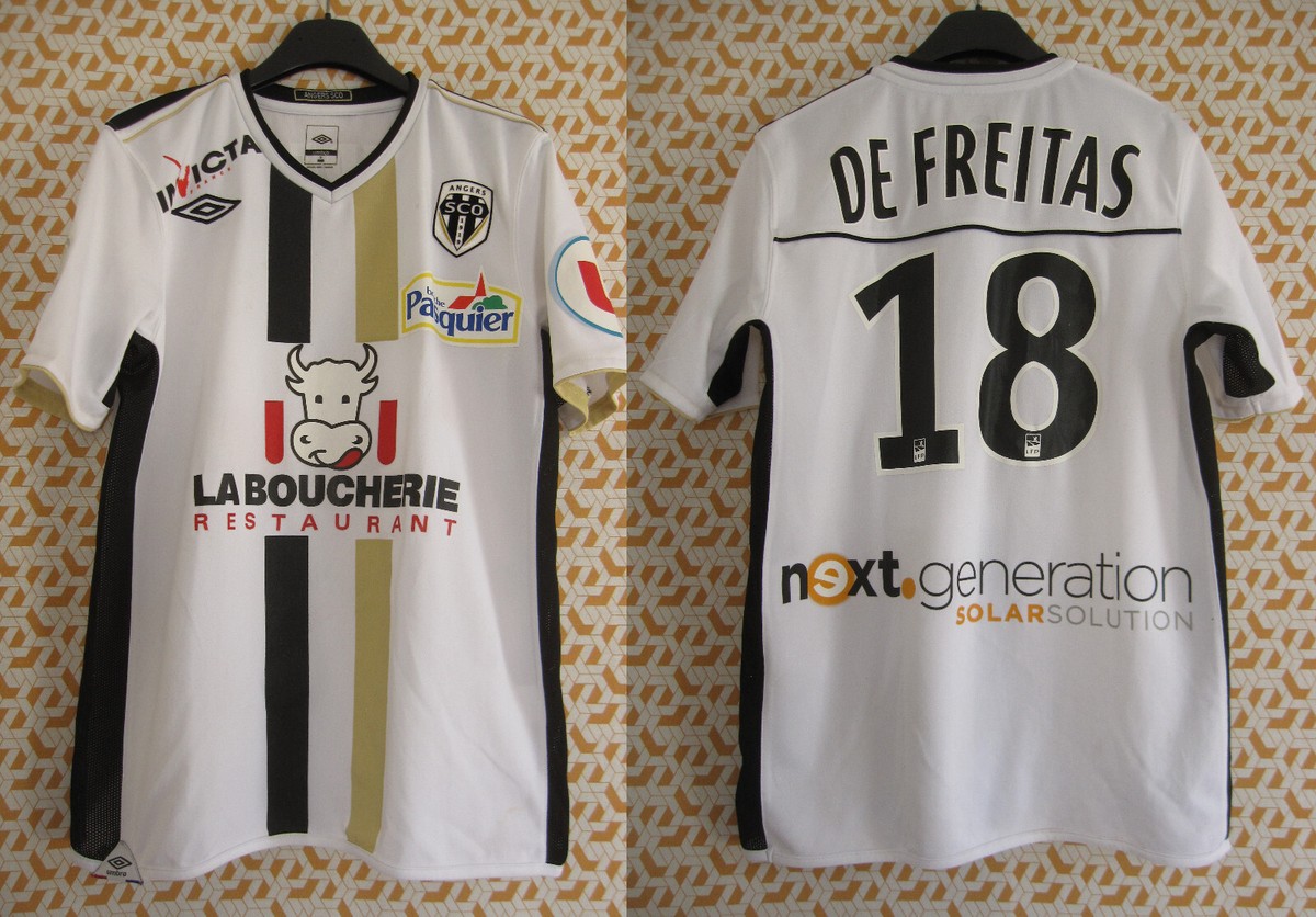 Maillot SCO Angers Umbro De Freitas #18 vintage 2011 La boucherie homme S