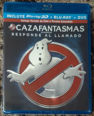 NEW Ghostbusters Answer the Call 3D Blu-ray DVD, 2016, 3-Disc Set Mexico Import