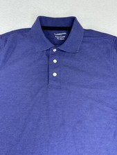 CROFT BARROW Easy Care Men's Medium Polo Shirt Golf Short Sleeve Purple Size M