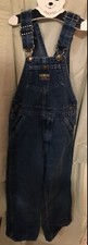 vtg overalls Original girls 6 Dark Wash Denim Osh Kosh