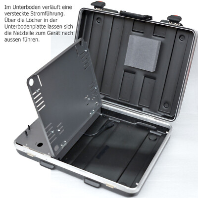 KOFFER FÜR BIS ZU 17'' 43CM NOTEBOOK PRINTER zB  EPSON WF-100 STABILE BAUWEISE K6