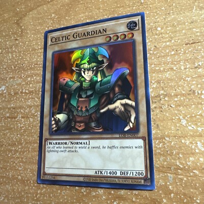 🔥 YUGIOH Celtic Guardian LOB-EN007 SUPER RARE HOLOFOIL NEAR MINT