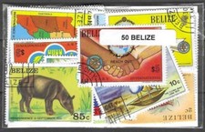 Belize 50 timbres différents