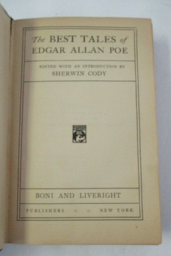 BEST TALES OF EDGAR ALLAN POE, Boni & Liveright Modern Library, early printing - Picture 4 of 7