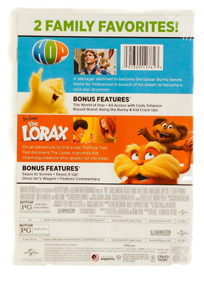 Illumination Presents: Hop, Dr. Seuss the Lorax (DVD, 2 Movie
