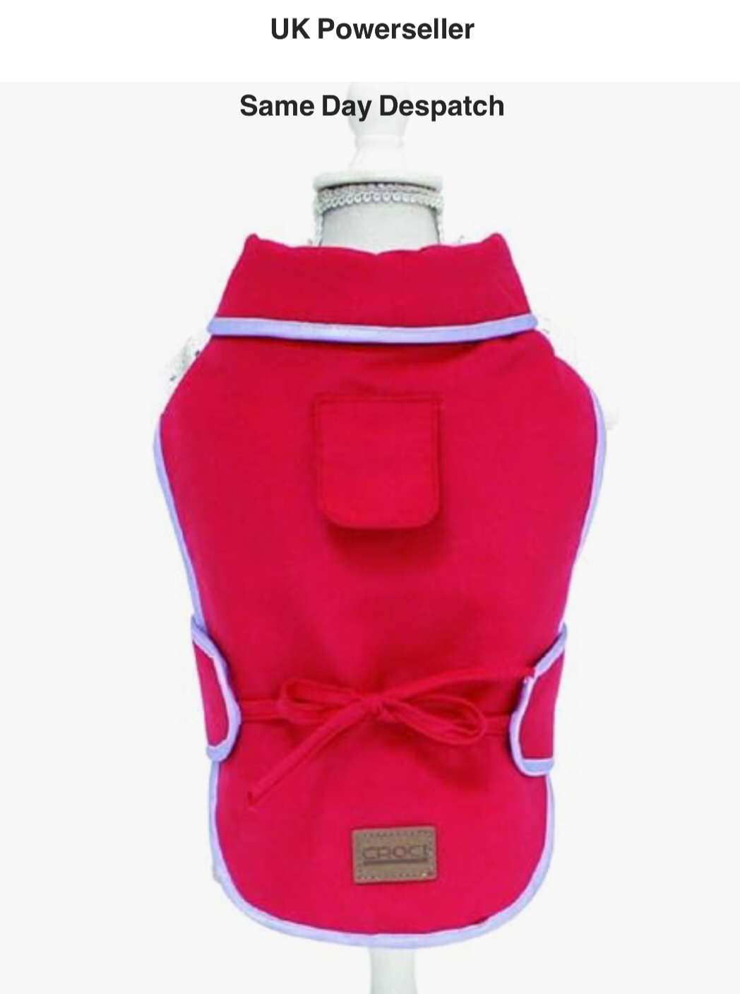 Croci Waterproof Dog Coat 55cm SESTRIERE RED NEW with Tags Same Day Despatch