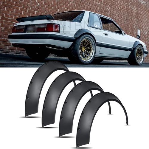 For Ford Mustang Foxbody 19781993 Fender Flares Extra Wide Body Kit