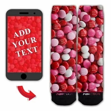 Function - Custom Chocolate Coated Candy Fashion Socks Dessert Cookie Funny Gift