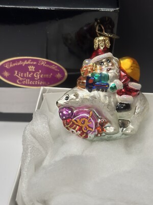 VTG 2000 Christopher Radko RIDING BEARBACK Gem Ornament 00-528-0 EUC
