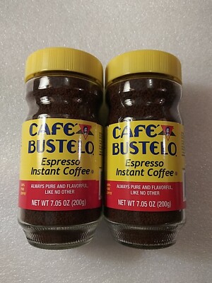 Cafe Bustelo Espresso Instant Coffee YOU GET 2 JARS AND EACH 7.05 OZ!