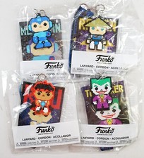New Funko GameStop Exclusive Mega Man Ryu Raiden Joker 8-Bit Character Lanyard