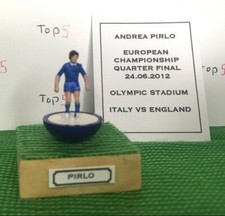 Top 5 Subbuteo Italia Icona "Andrea Pirlo" Dipinta a Mano Calcio Regalo