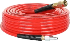 Air Compressor Hose 1/4" x 50 Ft Flexeel Reinforced Polyurethane (PU) Air Hose