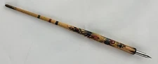 Vintage Wooden Calligraphy Pen w/ Floral Motif Joseph Gillott NIB