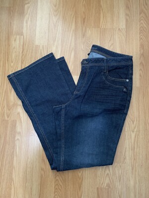 Avenue Denim Woman s  Bootcut 4  Pockets Blue  Jeans Size 14 Average NWT