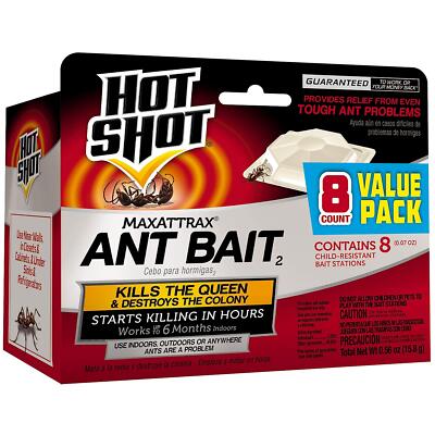 Ant Bait, Kills the Queen and Colony, Works for 6 months, Pack of 1, 8 Count