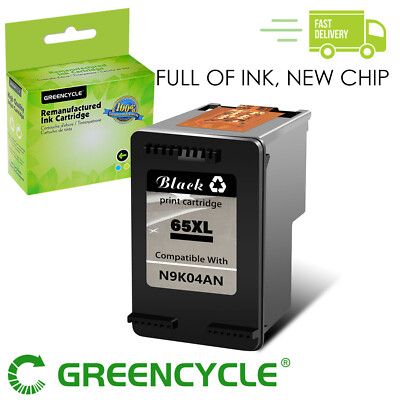 65XL 65 Black Color Ink Cartridge for HP ENVY 5055 DeskJet 2655