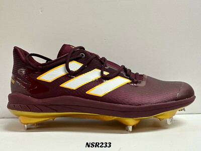 Asu Baseball Maroon And Gold Baseball Cleats Adidas Men's Gold