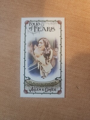 2018 Topps Allen and Ginter Mini -Folio of Fears #MFF8 - Claustrophobia