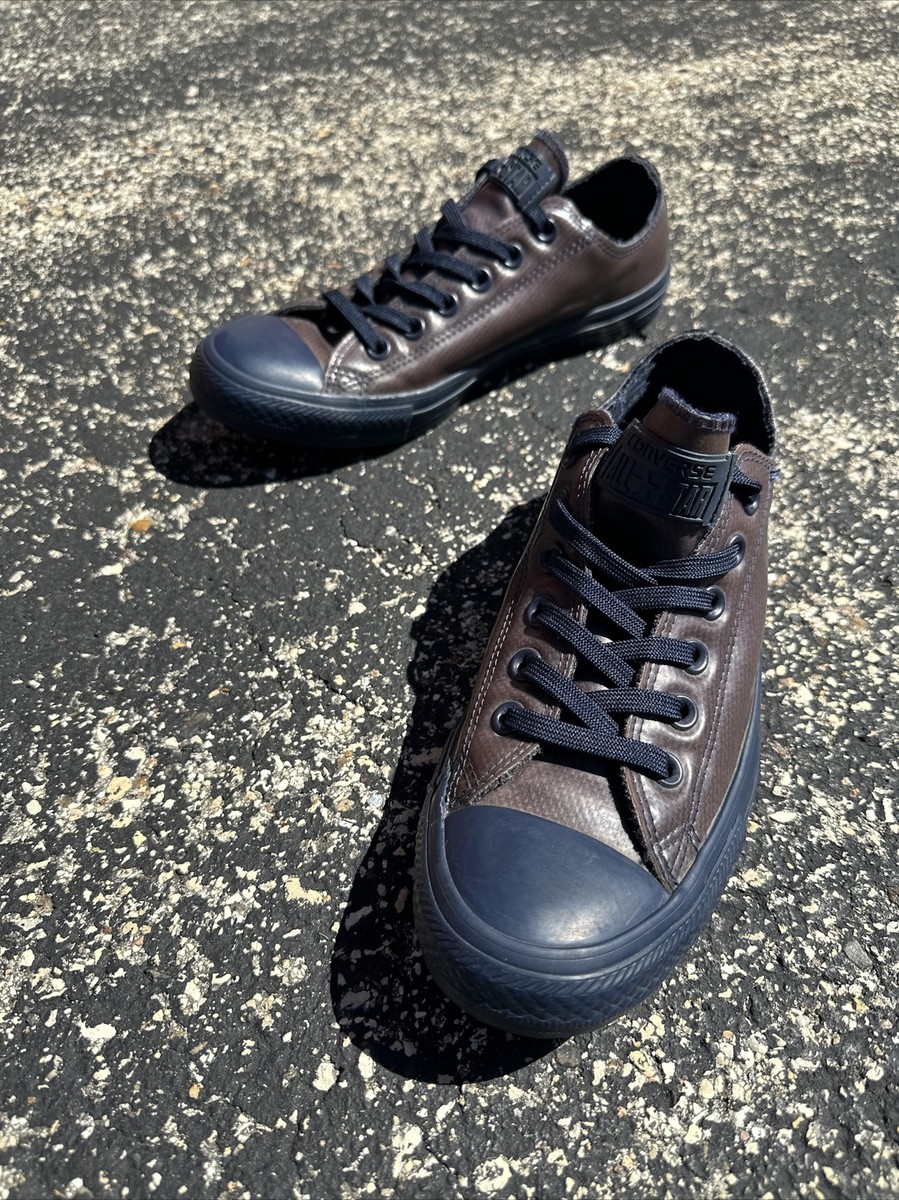 Low Top Converse Blue And Brown Leather Converse Unisex All Star