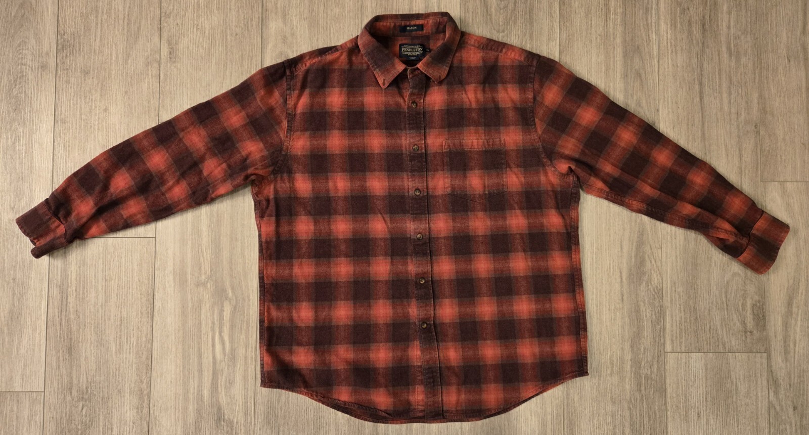 Pendleton Mason Lumberjack Button Up Plaid Flanne… - image 1