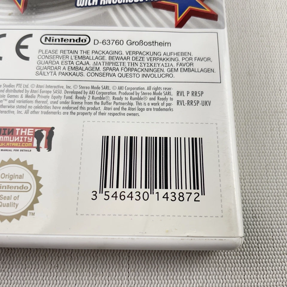 Ready To Rumble Revolution Boxing Nintendo WII Video Game ATARI w Tracked Post - Image 3 of 4