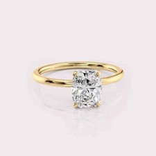 14K Yellow Gold 1.00 CTW F VS1 Solitaire Oval Diamond Ring
