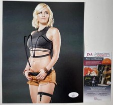 WWE NXT Renee Young Paquette Signed 8x10 Photo A Autograph WrestleMania JSA COA
