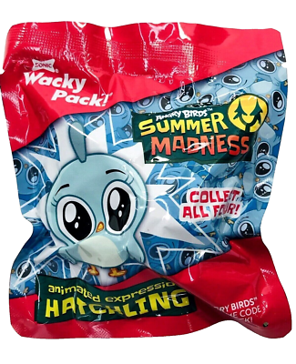 NIP Wacky Pack Angry Birds Summer Madness Animated Hatchling Sonic