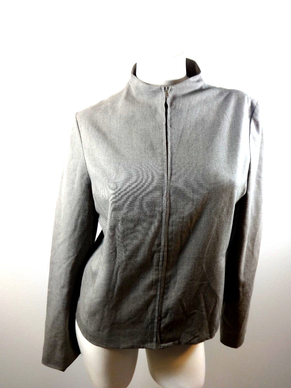 ALTRA GIACCA CASUAL JONES & CO STRETCH DA DONNA GRIGIA RAYON MISTO CERNIERA ANTERIORE TAGLIA 10 CARINA