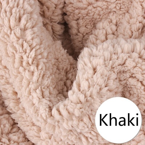 Faux Sherpa Fleece Fabric Thick Thermal Blanket Coat Jacket Lining Material Trim - Picture 15 of 19