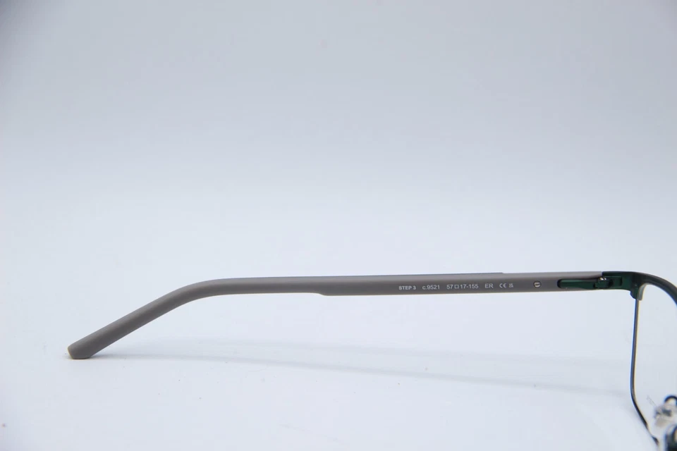 NOVO ÓCULOS PRODESIGN DENMARK STEP 3 C.9521 GRN CINZA AUTÊNTICO DESIGNER 57-17 - Imagem 3 de 4