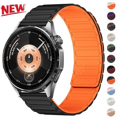 Magnet Silikon Armband für Huawei Watch GT 6 5 Pro 46mm GT 4 3 2 2e Watch 3 4