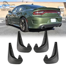 Front Rear Splash Guards Mud Flaps Fender Mudguard For Dodge Charger RT SXT SRT