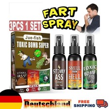 3x Fart Prank Spray, Furz Streich Extrem Stin...