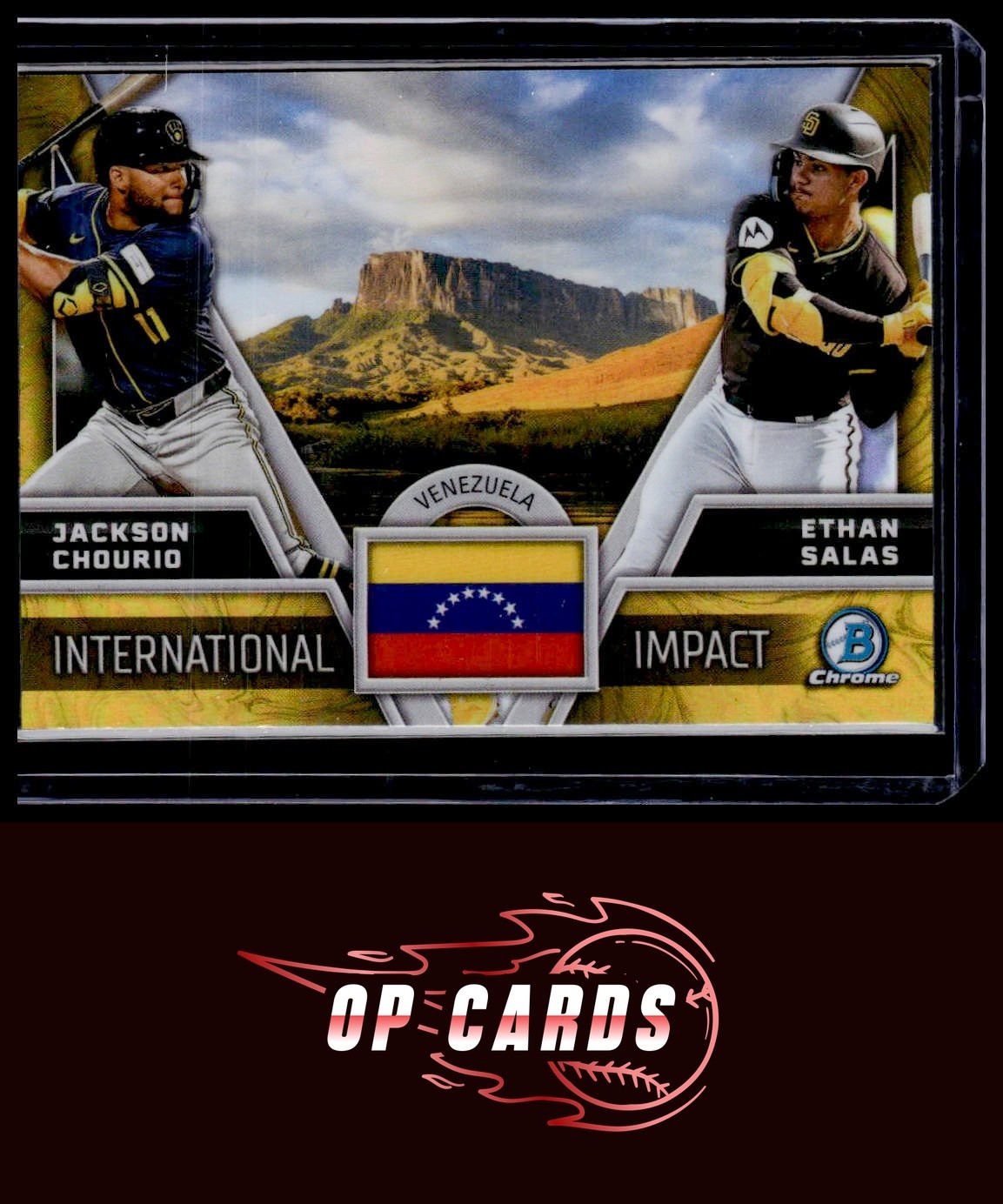 Ethan Salas / Jackson Chourio 2024 Bowman Chrome International Impact Refractor