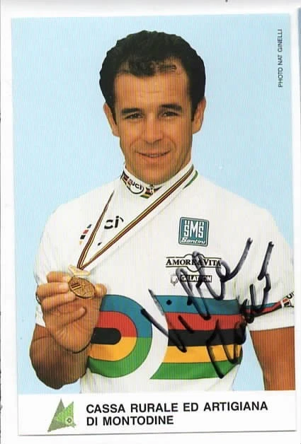 CYCLISME autographe  de  MARCO VILLA EN CHAMPION DU MONDE - Photo 1/1