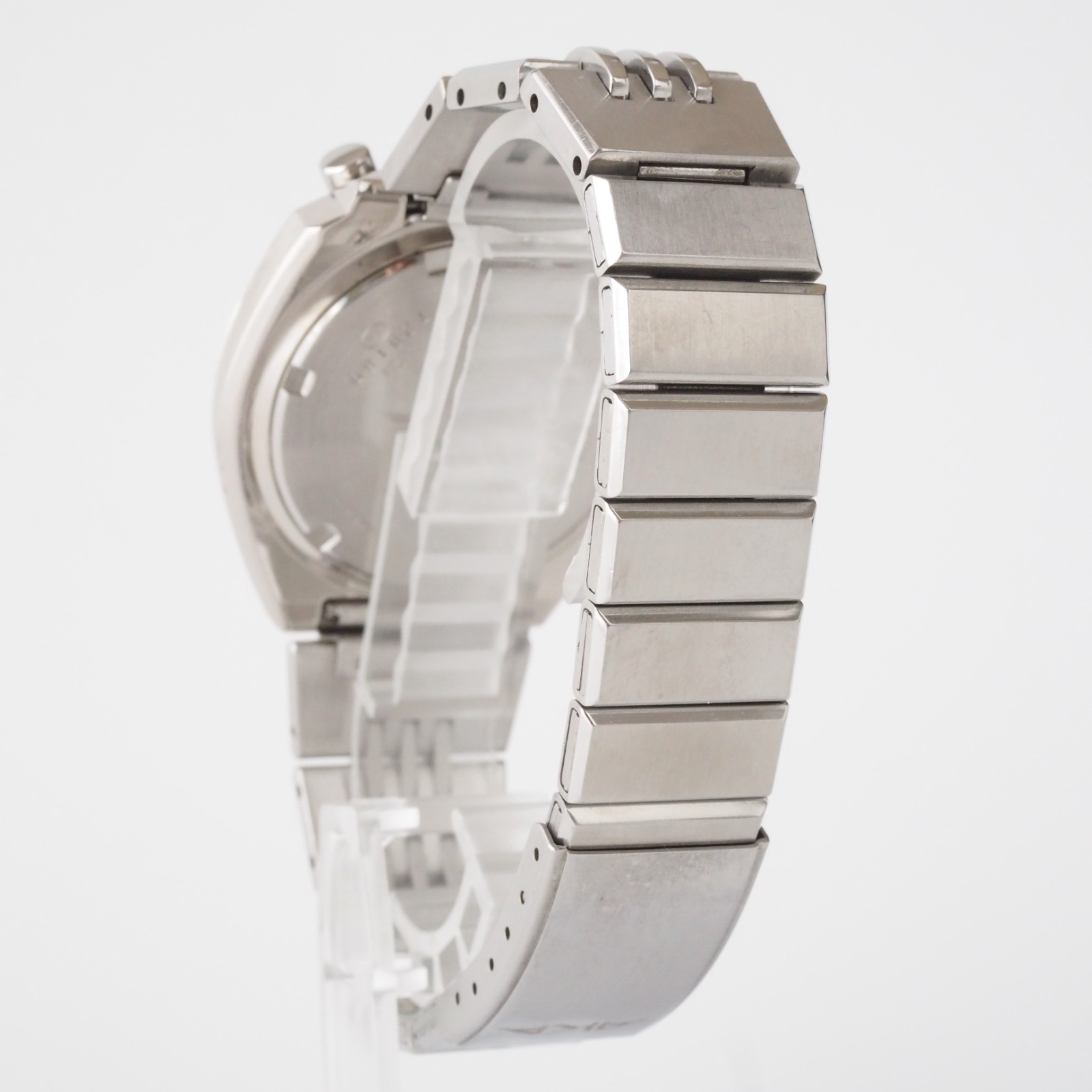 SEIKO ALBA AKA Bullhead V657-6060 Quartz Chronograph Red Dial Vintage image 4