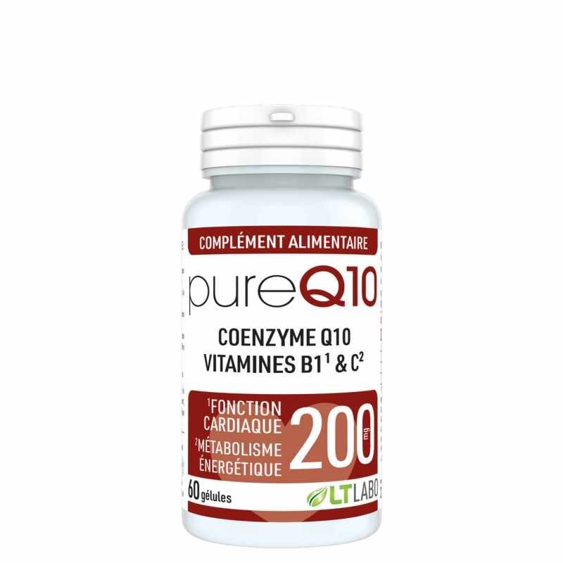 Pure Q10 200 mg pour le confort cardiovasculaire avec 60 gélules