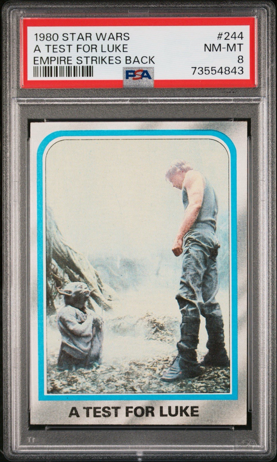 1980 Topps Star Wars The Empire Strikes Back Card #244 Yoda PSA 8 Test For Luke
