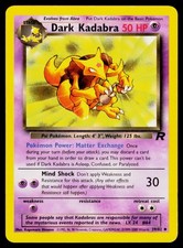 Dark Kadabra - 39/82 MP Uncommon Team Rocket Pokemon Unlimited on eBay
