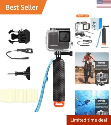 Underwater Diving Case for GoPro Hero 4K 60M - Includes Handle & Protection Kit