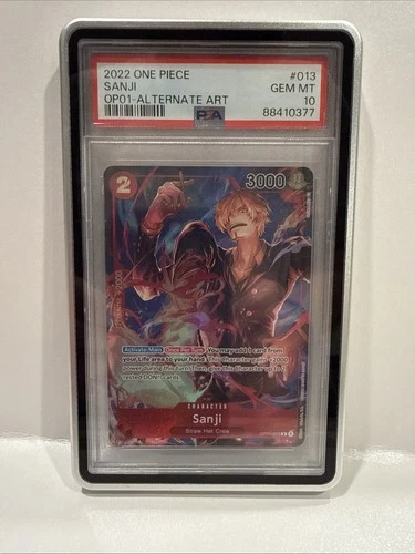 2022 ONE PIECE OP01-ROMANCE DAWN ALTERNATE ART #013 SANJI PSA 10