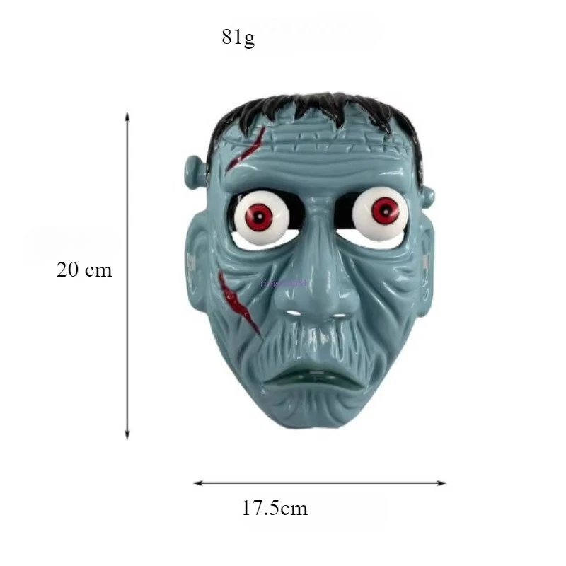 Halloween Mask Scary Ghost Face Unisex Head Cover Costume Party Cosplay Prop - Image 2 of 4