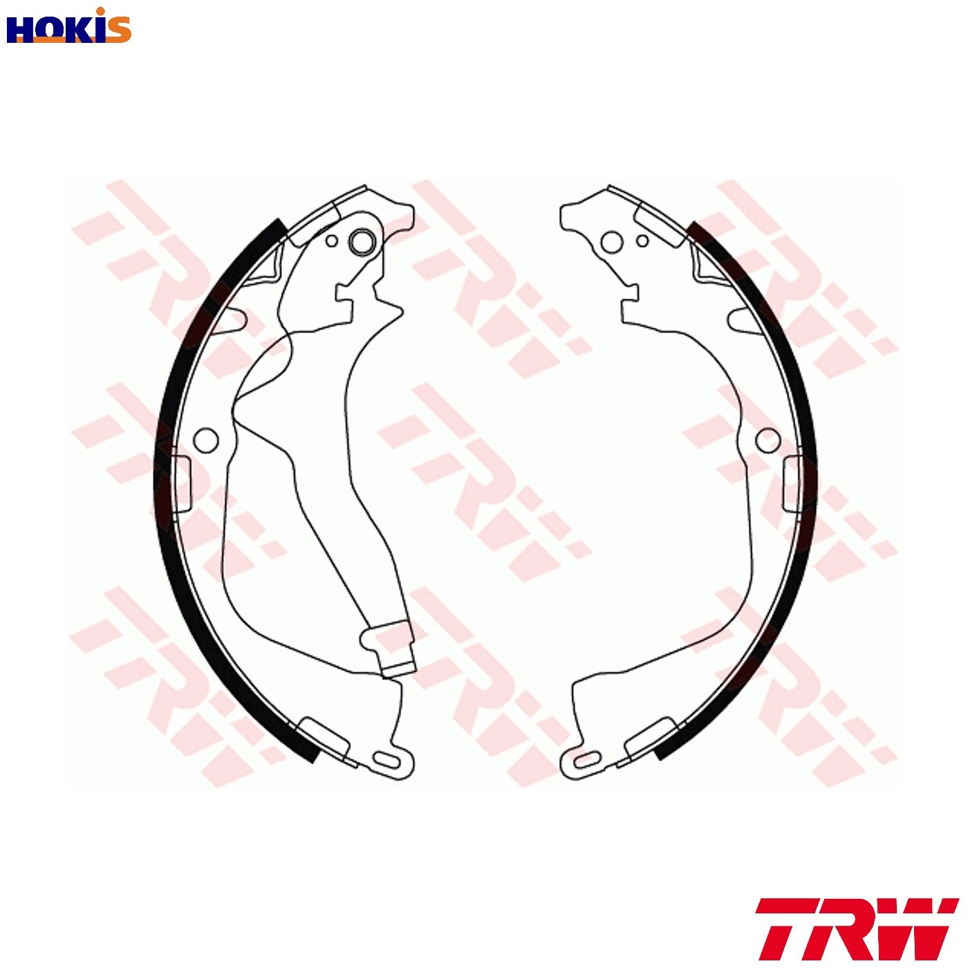 BRAKE SHOE SET GS8800 FOR VW CFPA 2.0L CNFB/CSHA/CNEA/CNFA/CDBA/CDCA 2.0L 4cyl
