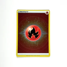 Fire Energy (2022 Unnumbered) Swsh09: Brilliant Stars Reverse Holo Pokemon TCG