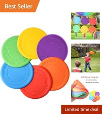 Kids Flying Disc Toy Outdoor Playing Lawn Game Disk Flyer for Kindergarten Te...