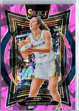 2025 Panini Select WNBA - Maddy Siegrist #77 Concourse Pink Ice Prizm